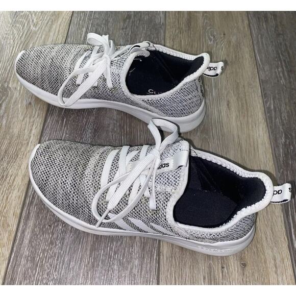 Adidas Womens US Size 6 Cloudfoam Pure DB0695 White Gray Athletic Running Shoes - Picture 6 of 12